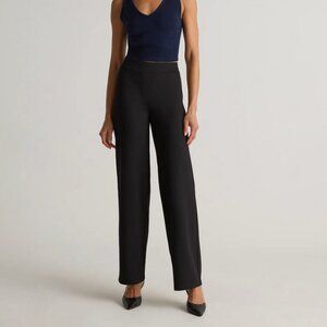 Black Quince Ultra Stretch Ponte Wide-leg Pants